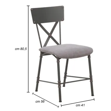 Krzesło MANHATTAN 41 56 80,5 cm